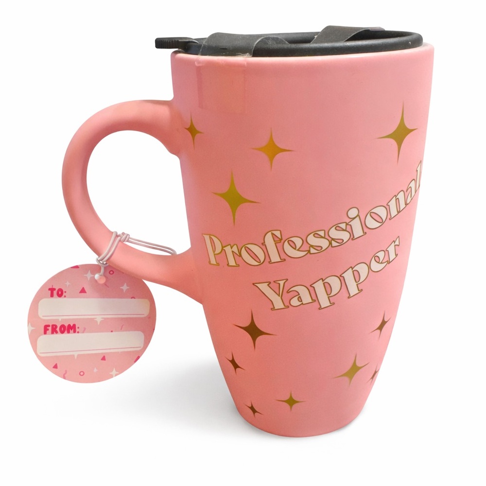 Pink Travel Mug with Lid